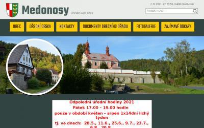 www.obecmedonosy.cz