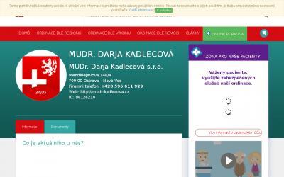 www.mudr-kadlecova.cz