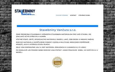 www.stavebniny-vancura.cz