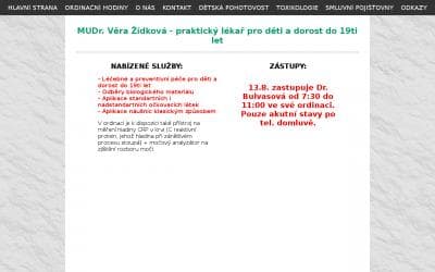 www.ordinace-zidkova.cz