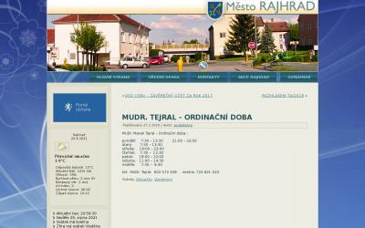 novy.rajhrad.cz/mudr-tejral-ordinacni-doba