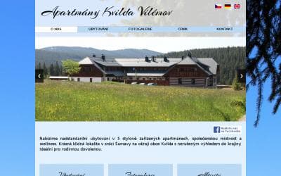 www.apartmany-kvilda-vilemov.cz