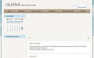 www.obec-olesna.cz