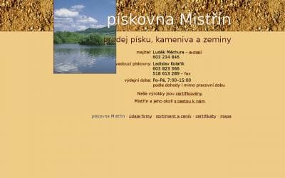 www.piskovnamistrin.cz