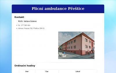 www.plicniambulanceprestice.cz
