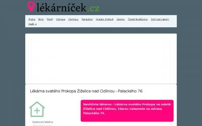 www.lekarnicek.cz/lekarna-svateho-prokopa-palackeho-zizelice-nad-cidlinou