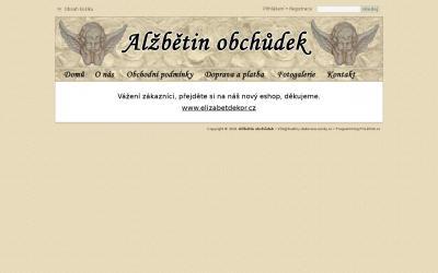 www.alzbetinobchudek.cz