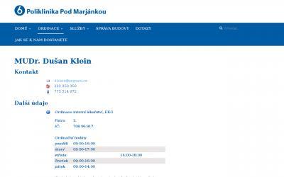 poliklinikamarjanka.com/index.php/ordinace/interna/18-mudr-dusan-klein