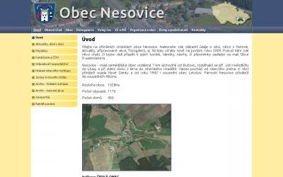 www.nesovice.cz