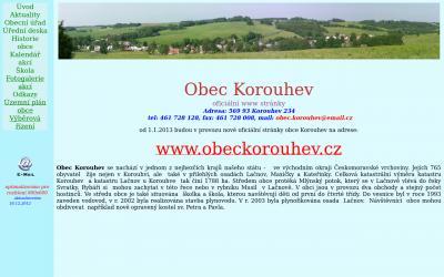 www.obec.korouhev.sweb.cz