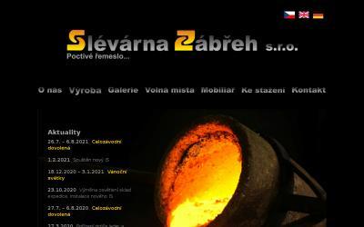 www.slevarna-zabreh.cz