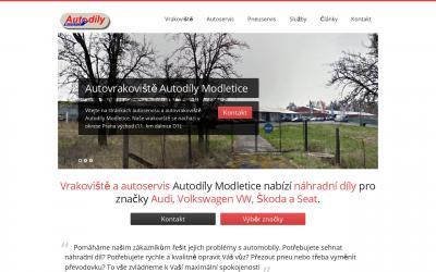 www.autodily-modletice.cz