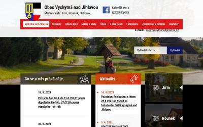 www.vyskytnanadjihlavou.cz