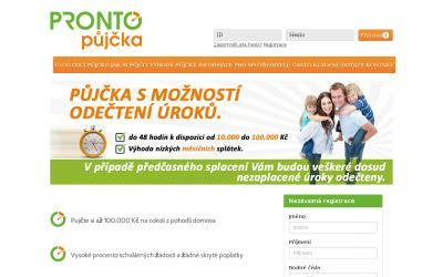 www.prontopujcka.cz
